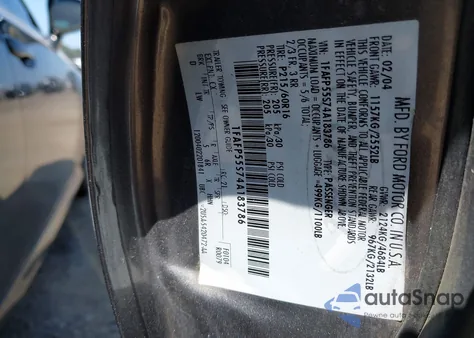 2004 Ford Taurus Ses z USA, uszkodzony, nr VIN 1FAFP55S74A183786